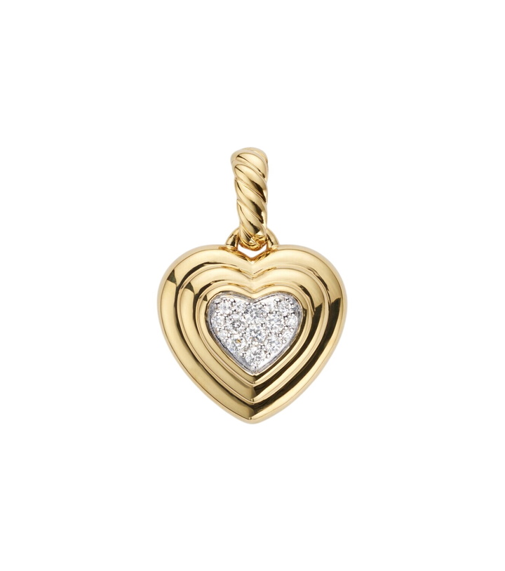 Photo: David Yurman Puffy Heart Amulet 18kt gold (750/1000) pendant with diamonds