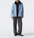Miu Miu Gingham fleece jacket