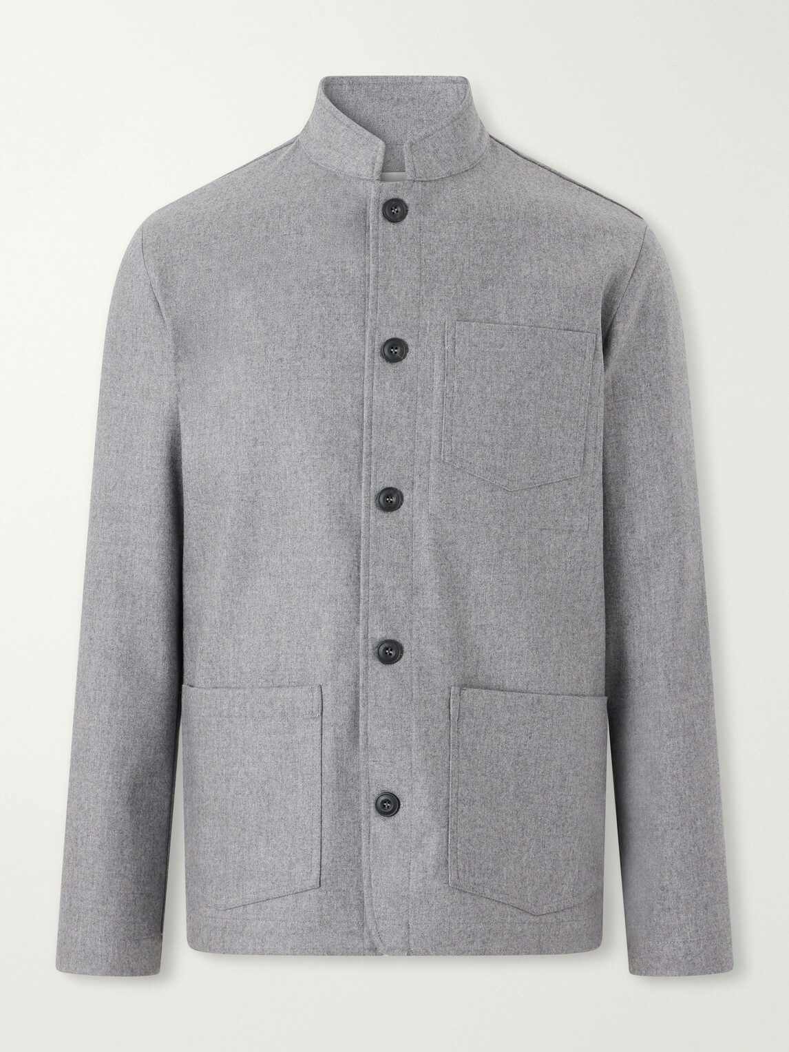 Altea - Pablo Wool-Blend Flannel Blouson Jacket - Gray