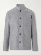 Altea - Pablo Wool-Blend Flannel Blouson Jacket - Gray