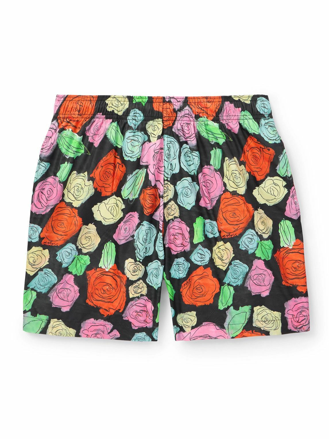 Marni - Straight-Leg Mid-Length Floral-Print Swim Shorts - Multi