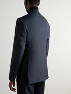 TOM FORD - Shelton Sharkskin Slim-Fit Wool Suit Jacket - Blue