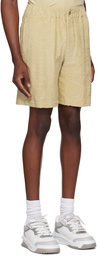 Versace Beige Barocco Jacquard Shorts