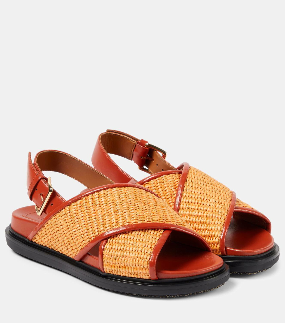 Marni Fussbet raffia-effect sandals Marni