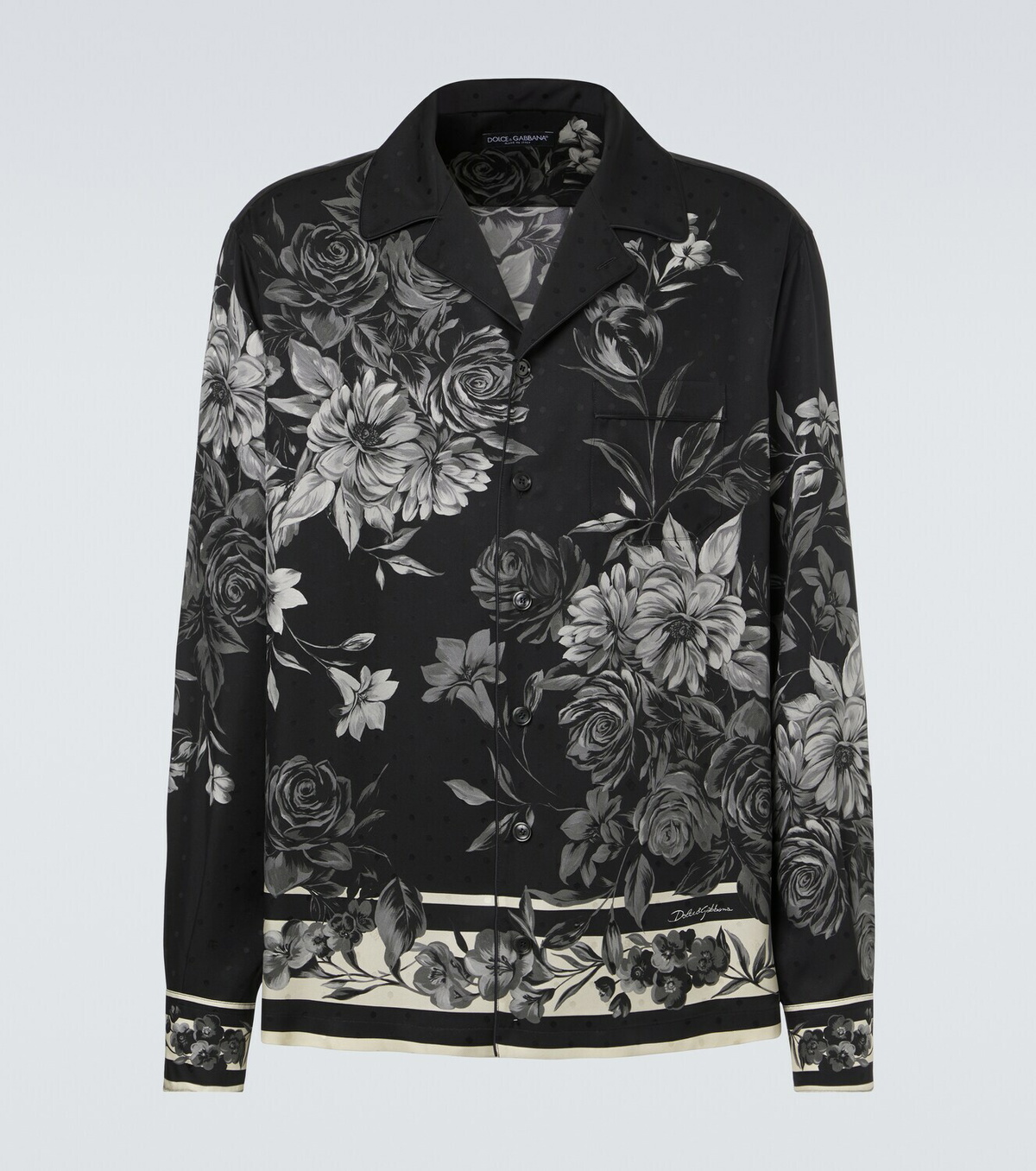 Dolce&Gabbana Floral polka-dot silk shirt Dolce & Gabbana