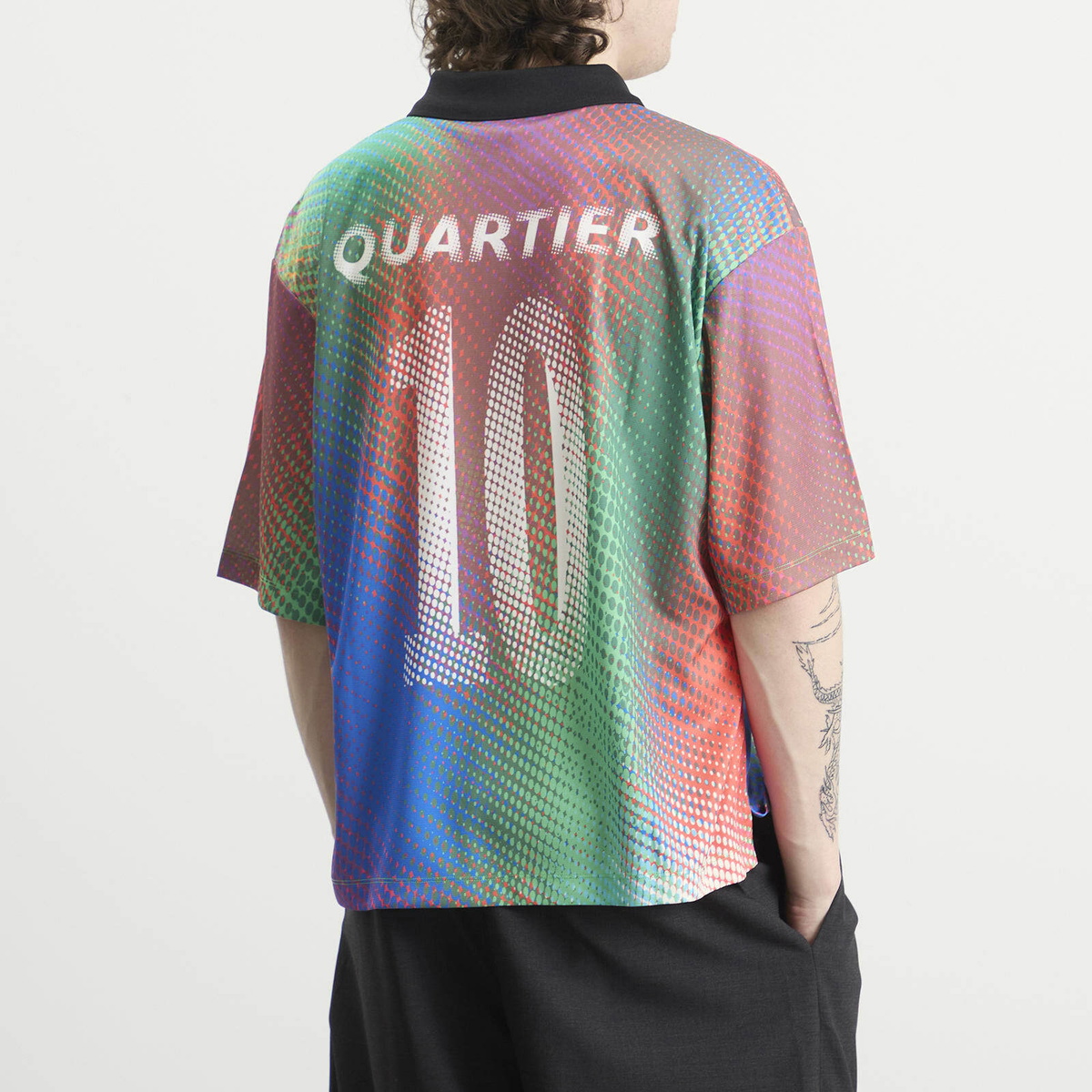 Le Père Men's Sports Jersey in Rainbow Dot