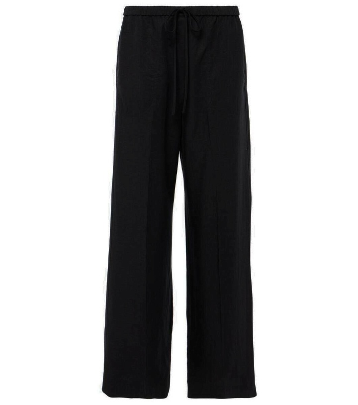 Photo: Toteme Lyocell and linen wide-leg pants