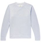 Folk - Rivet Loopback Cotton-Jersey Sweatshirt - Blue