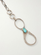 KAPITAL - Silver-Tone and Turquoise Wallet Chain - Silver