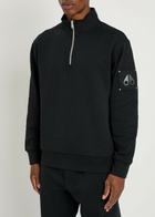 Moose Knuckles Hartsfield Half-zip Cotton Sweatshirt Black