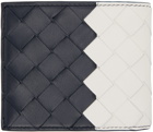Bottega Veneta Black & White Bifold Wallet