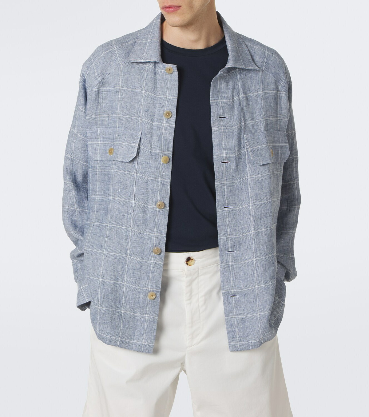 Ralph Lauren Purple Label Checked linen jacket