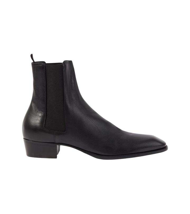 Photo: Saint Laurent Stanton leather Chelsea boots