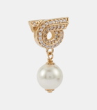 Ferragamo Gancini crystal-embellished earrings