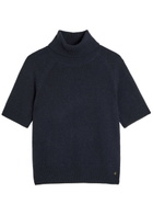 Anine Bing Jackson Roll-neck Cashmere top Dark Blue