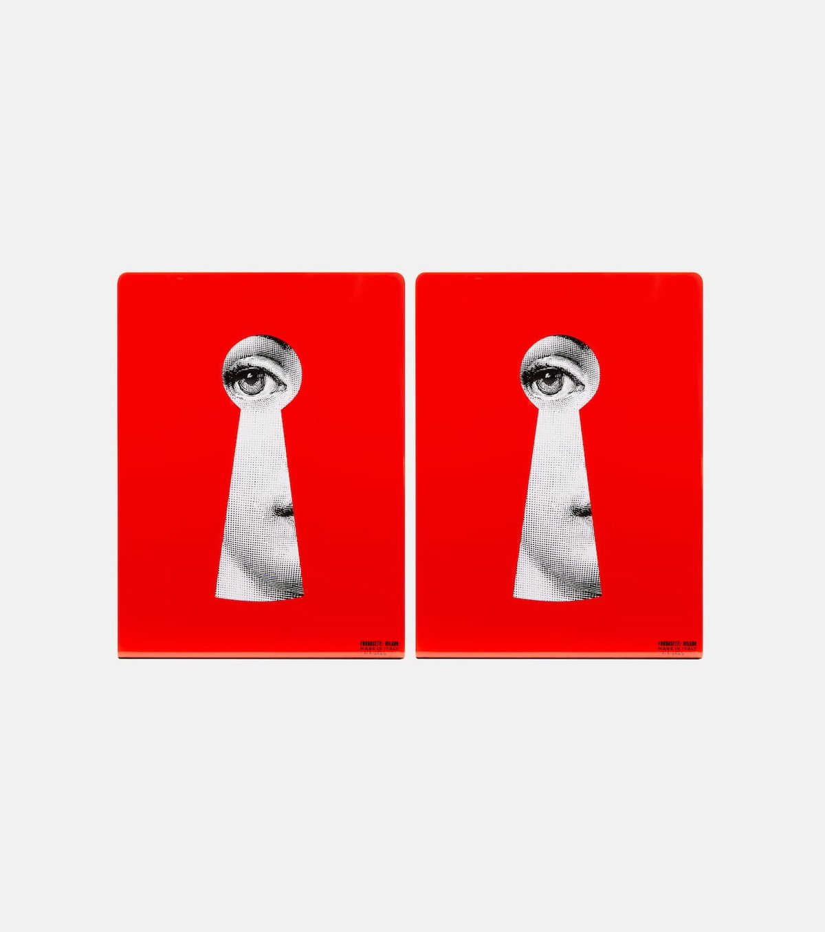 Fornasetti Serratura metal bookends