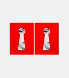 Fornasetti Serratura metal bookends