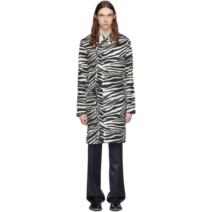 Photo: Dries Van Noten Black and White Zebra Coat