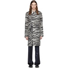 Dries Van Noten Black and White Zebra Coat