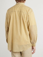 Auralee - Checked Cotton-Poplin Shirt - Yellow