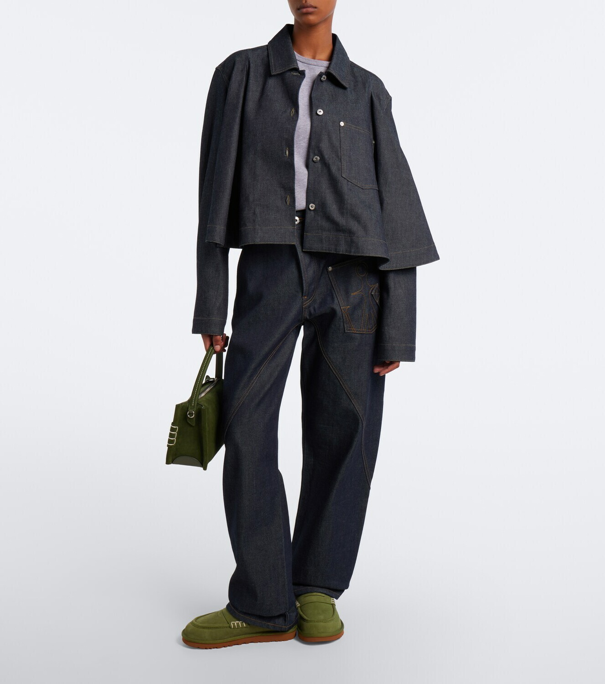 JW Anderson x UGG shearling-lined suede mules
