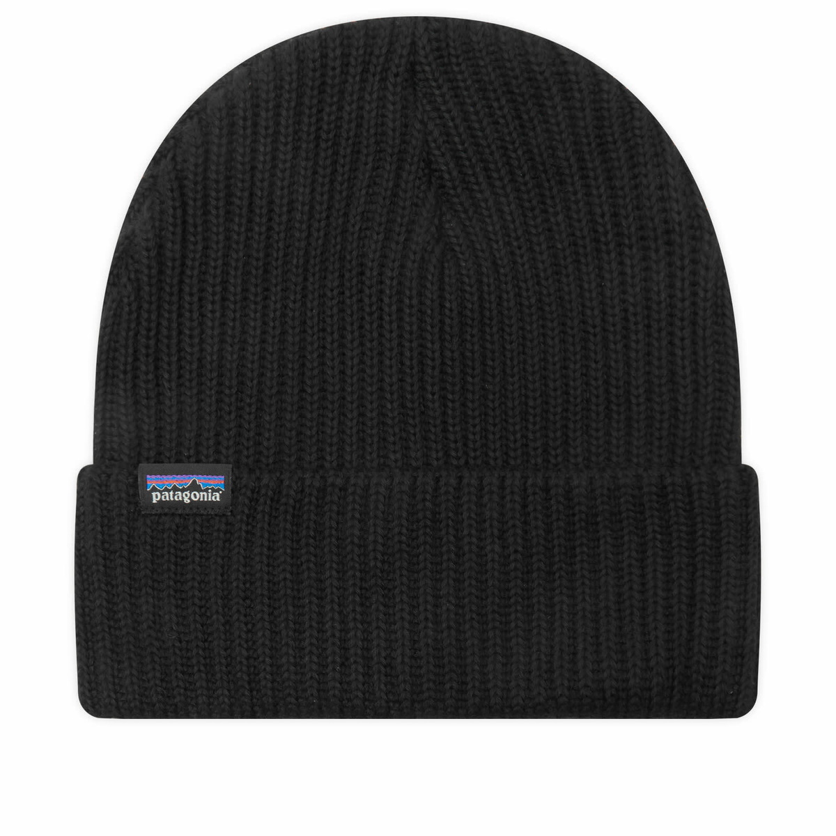 Patagonia Men's Fishermans Rolled Beanie in Black 