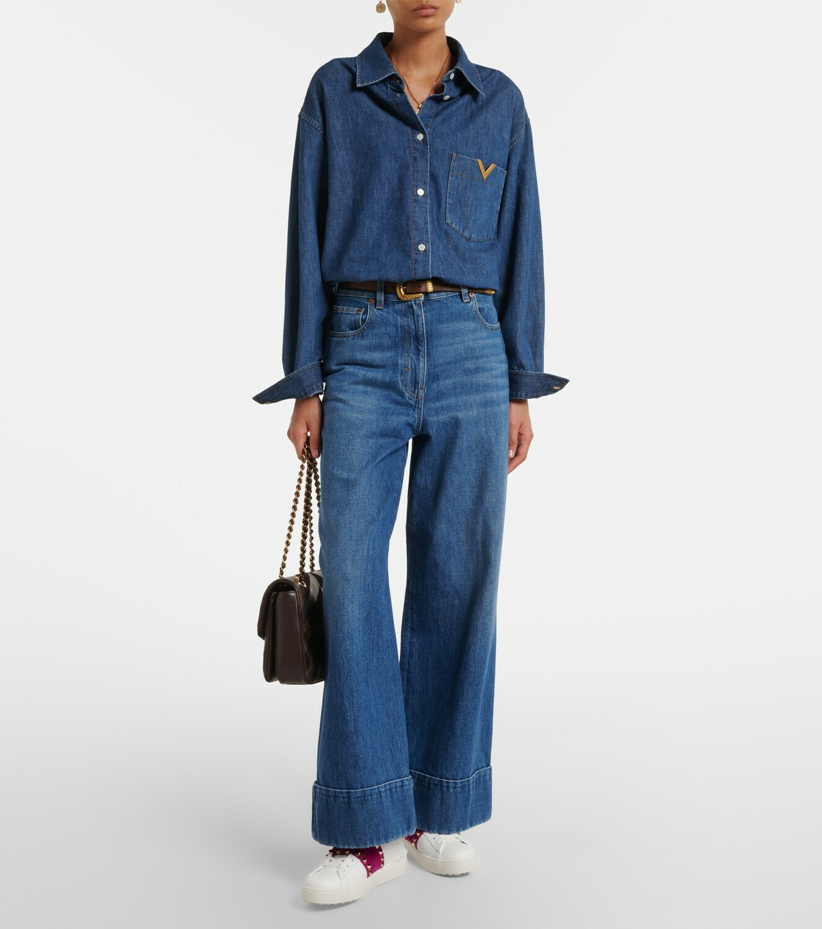 Valentino Garavani Rockstud Untitled leather sneakers