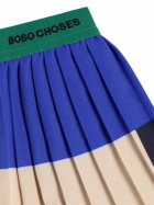 BOBO CHOSES Color Block Pleated Satin Skirt