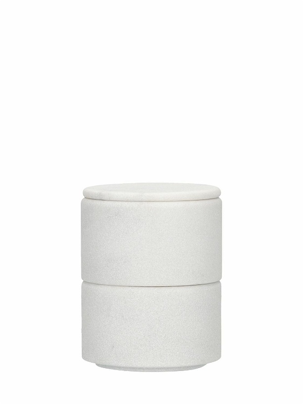 Photo: SALVATORI - Sale & Pepe Marble Containers W/ Lids