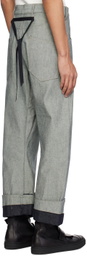 Marina Yee Gray Oversized Jeans