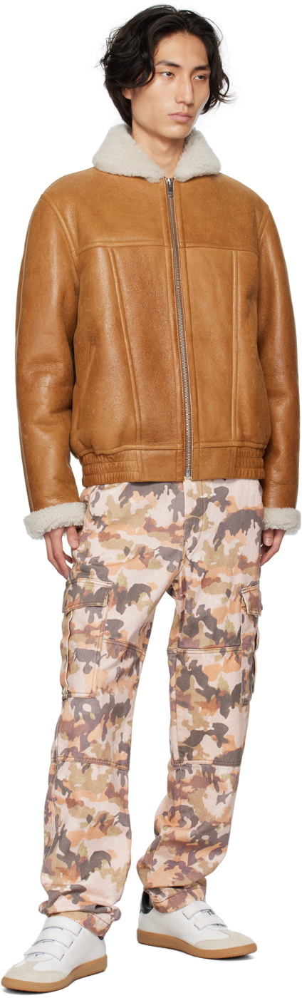 Isabel Marant Tan Alberto Leather Jacket