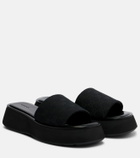 Gucci GG canvas platform slides