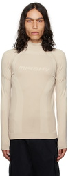 MISBHV Beige Jacquard Turtleneck