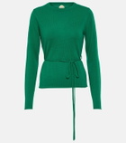 Jardin des Orangers Belted wool and cashmere sweater