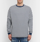 Beams - Indigo-Dyed Striped Cotton T-Shirt - Men - Indigo