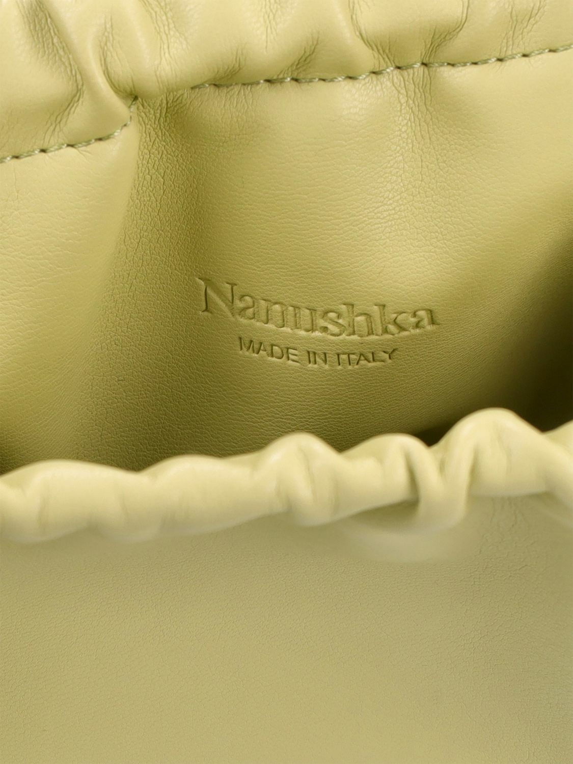 NANUSHKA Micro The Bar Faux Leather Clutch Nanushka