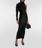 Alaïa Hooded asymmetric gown