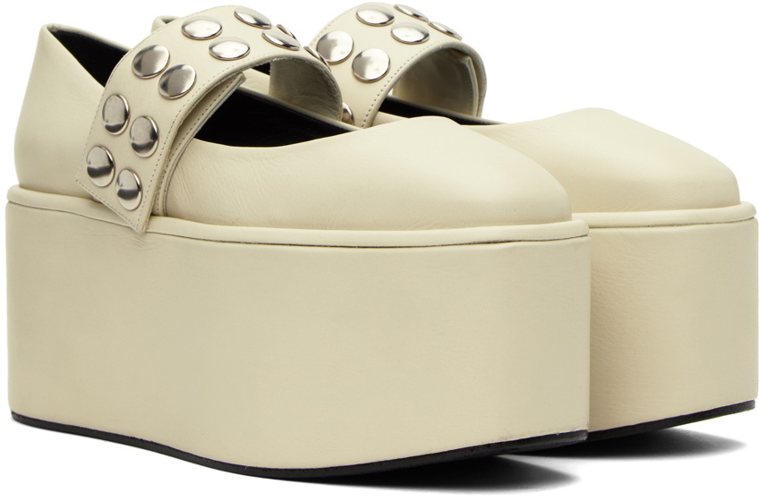 Molly Goddard Off-White Sonia Platform Pumps