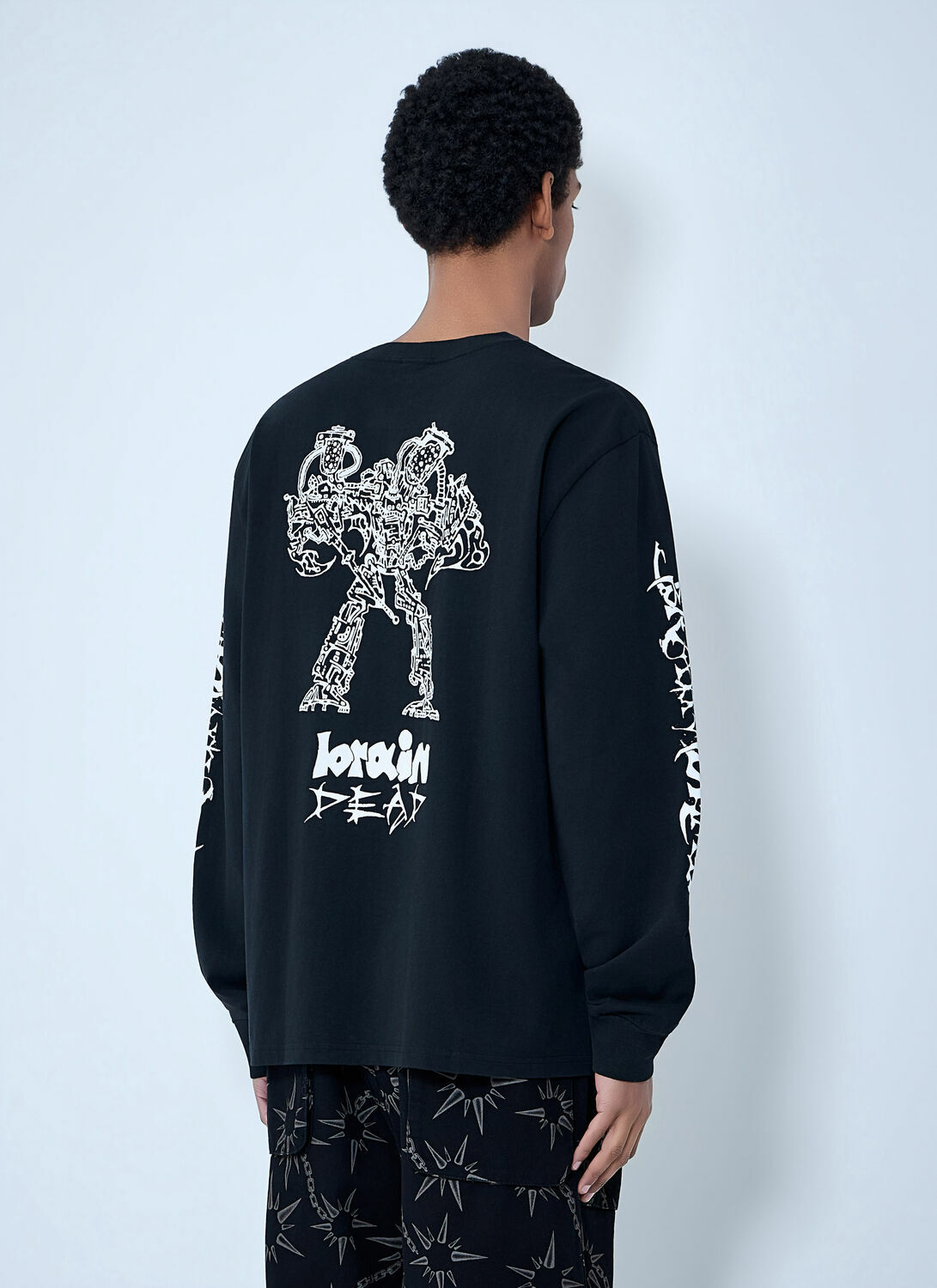 Brain Dead Printed Wide-Leg Trousers