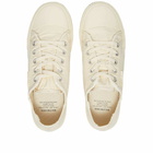 Balenciaga Men's Paris Low Canvas Sneakers in White/White