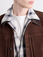 KAPITAL - Camp-Collar Checked Cotton Western Shirt - Black