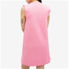 Jil Sander Women's Compact Knit Gilet Dress in Electric Pink