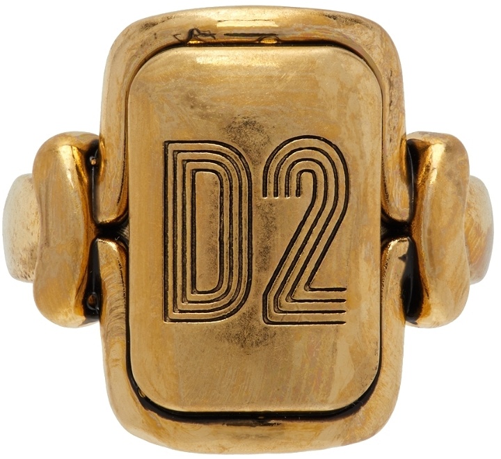 Photo: Dsquared2 Gold Vintage 'D2' Ring