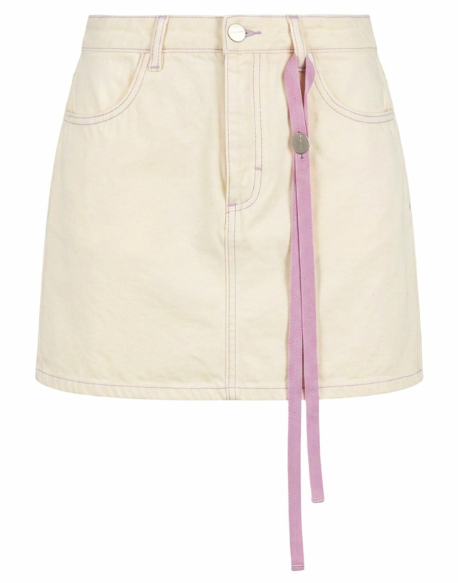 Photo: Icon Denim Womens Denim skirt Ivory