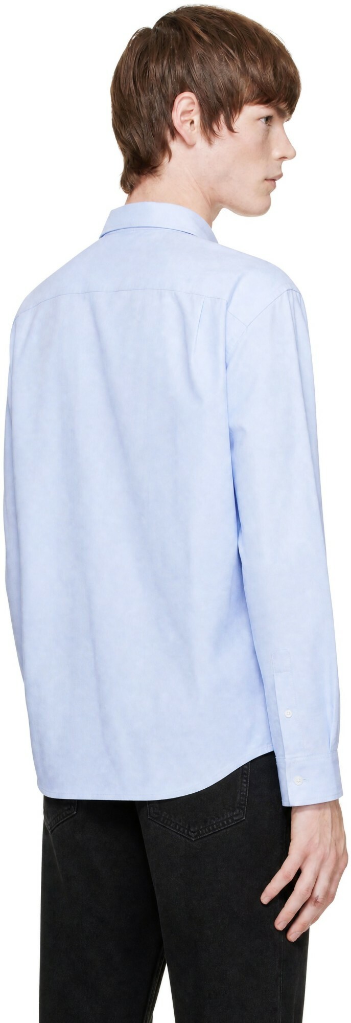 Maison Kitsuné Blue Profile Fox Casual Shirt