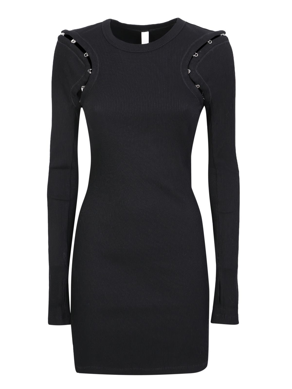 ワンピース DION LEE Black viscose blend one-shoulder dress Dion Lee Black Viscose Blend One-shoulder Dress | italist