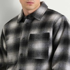 Percival Men's Check Overshirt in Grey