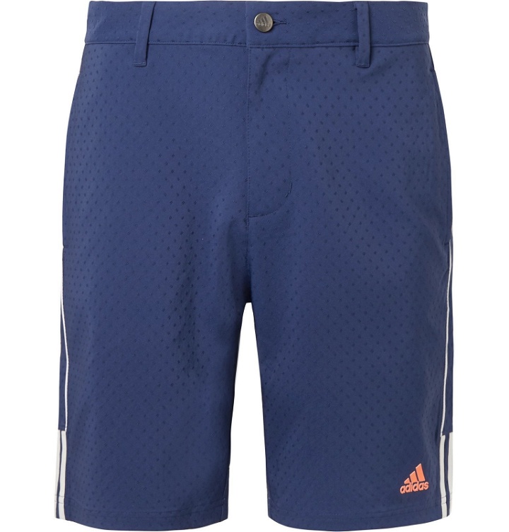 Photo: Adidas Golf - Canvas-Dobby Golf Shorts - Blue