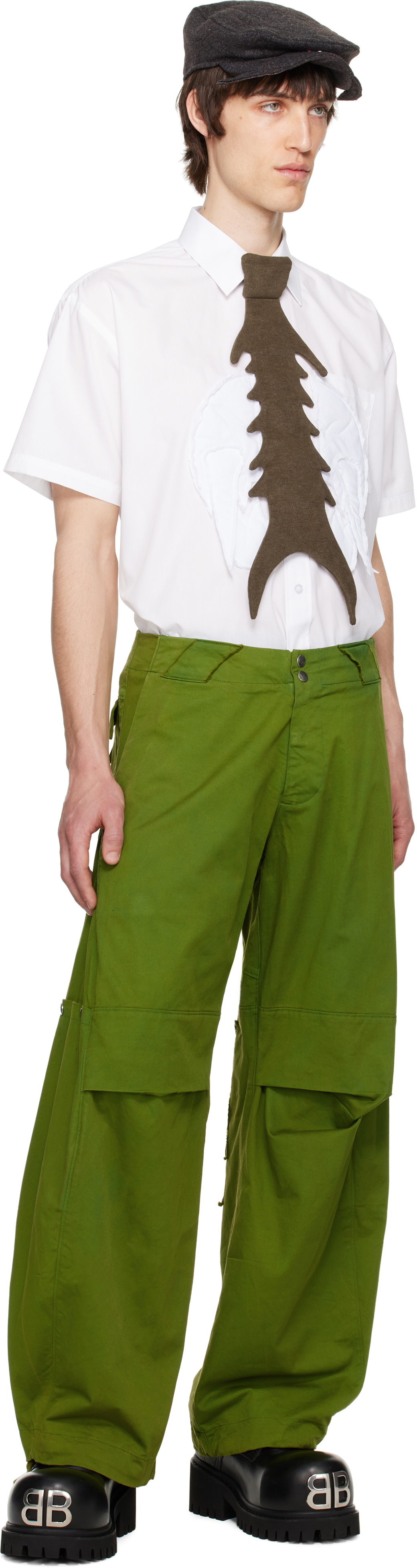 YAKU Brown Trilotie Tie