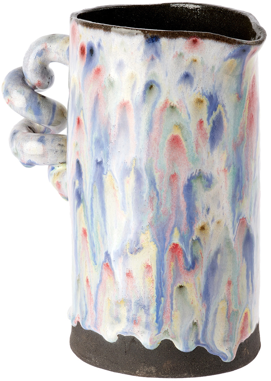 Harlie Brown Studio Black Wiggle Glitter Jug